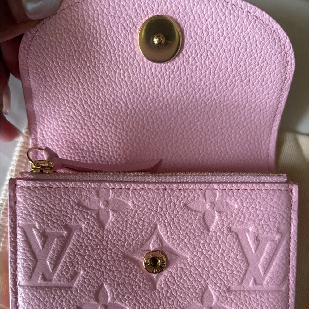 ❌SOLD❌ Vuitton Empreinte Leather Rosalie Cotton Candy Pink Wallet - Picture 3 of 4